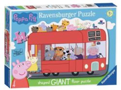 RAVENSBURGER CASSE-TÊTE DE PLANCHER GÉANT 24 PIÈCES - PEPPA PIG BUS DE LONDRES #5530